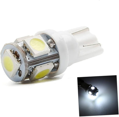 COPPIA LUCI LED TARGA 5SMD 2W PER FIAT FIAT PUNTO MK1 176 BIANCO FREDDO 6000K