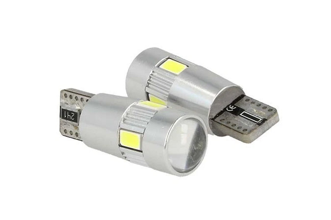 KIT LUCI POSIZIONI PER FIAT BRAVO II T10 W5W 6SMD + RESISTENZE 100% NO AVARIA