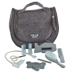 Borsa da toilette THERMOBABY - con accessori - grigio erica