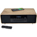 Microsistema Bluetooth - THOMSON - Legno/Nero - Radio FM/DAB+/CD/MP3/USB/Induzione, 75W, display LCD, Telecomando, Alimentatore. 230 V