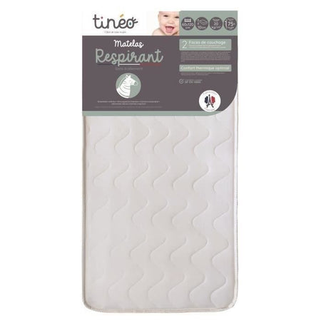 Materasso - Tessuto - 60x120 - 10 cm - Traspirante - TINEO