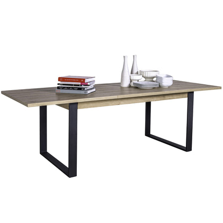 Tavolo in legno allungabile "LaFabrica" per interno arredamento cucina e soggiorno 180/240 cm
