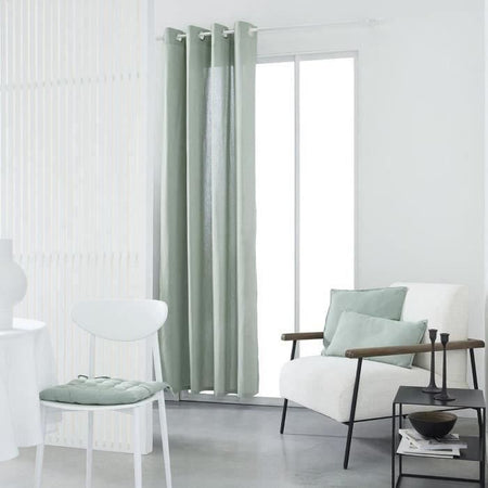 Tenda con occhielli TODAY - 140x240 cm - 100% cotone - Celadon