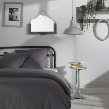 Copripiumino - TODAY - CHARME - Chambray - Grigio scuro Capucine - 260 x 240 cm
