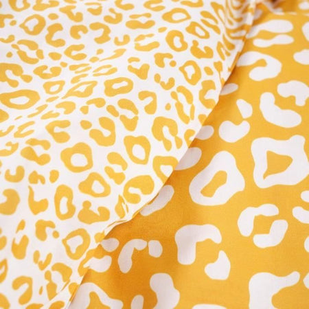 TODAY Divertente set biancheria da letto per bambini - 140x200 cm - 100% cotone - stampa leopardata