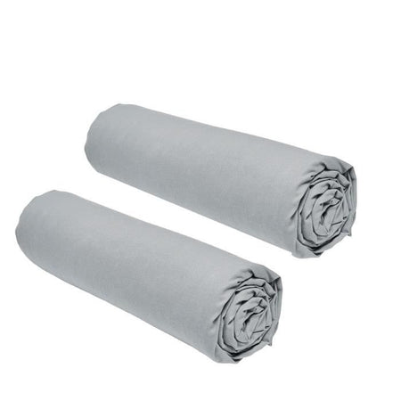 Lotto di 2 copertine fogli oggi essenziali - 160 x 200 cm - 2 100% cotone personale - acciaio