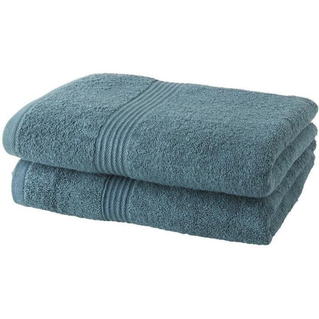 Set di 2 asciugamani TODAY 50x90 cm 100% Cotone - Pavone