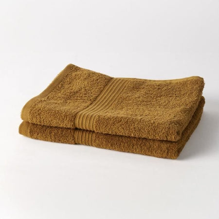 TODAY Essential - Set di 2 asciugamani 50x90 cm 100% Cotone, colore bronzo