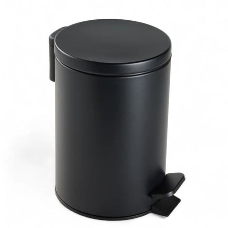 Pattumiera da bagno - TODAY - UTILITY - 3 L - 17 xx H 25 cm - Polipropilene - Nero morbido