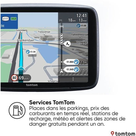 GPS automatico - TOM TOM - GO Superior - schermo HD 7 - Mappe del mondo - Aggiornamento Wi-Fi