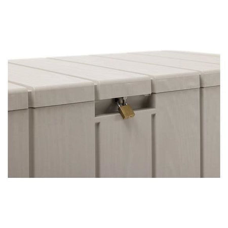 Cassapanca da giardino BRAVO - Resina - Toomax - Tortora - Capacità 270L - 117,5 x 45 x 56 cm