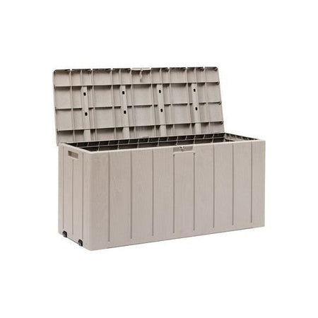 Cassapanca da giardino BRAVO - Resina - Toomax - Tortora - Capacità 270L - 117,5 x 45 x 56 cm