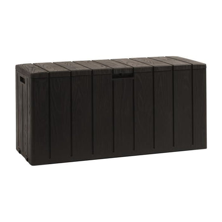 Cassapanca da giardino BRAVO - Resina - Toomax - Marrone - Capacità 270L - 117,5 x 45 x 56 cm