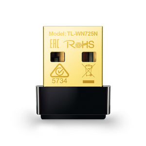 TP-LINK Antenna USB Wi-Fi- 150Mbps- Nano Size- 1T1R- 2.4GHz- 802.11b/g/n-USB 2.0- antenna interna
