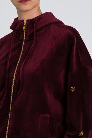 TWINSET | Tuta felpa con zip e pantalone morbido