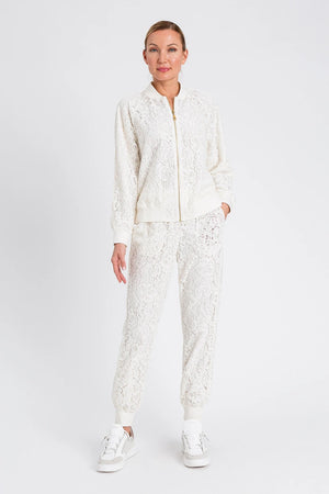 TWINSET | Felpa aperta in pizzo