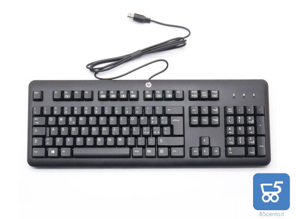 Tastiera Originale HP per PC Computer Notebook Cablata USB Layout QWERTY Italiano 105 Tasti Plug And Play - QY776AA#ABZ