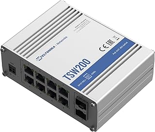 Teltonika TSW200 8-port Switch 8x10/100/1000 + 2xGigabit SFP