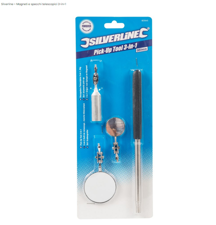 Magnete con specchi telescopici 3 in 1 Silverline 800mm Silverline