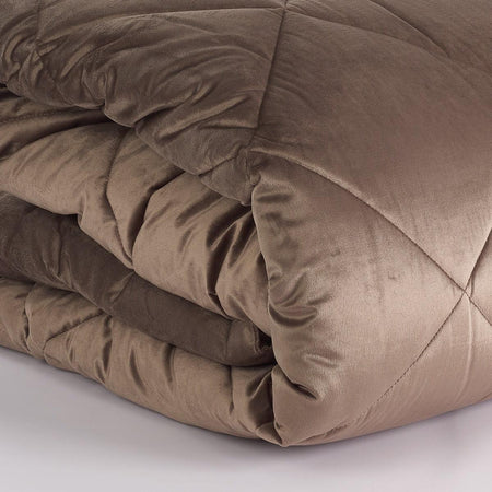 Via Roma 60 Trapunta Matrimoniale Estella in Velluto - Vari Colori S130 - Passarelli Biancheria