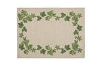 Set di 2 tovagliette americane colazione coppia tovagliette 35 X 50 CM in misto lino stampa floreale fiori  morbide resistenti eleganti made in italy EDERA - Vanita di raso
