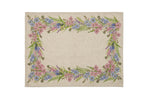 Set di 2 tovagliette americane colazione coppia tovagliette 35 X 50 CM in misto lino stampa floreale fiori  morbide resistenti eleganti made in italy FIORI DI CAMPO - Vanita di raso