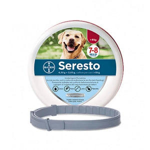 Collare bayer seresto cane oltre 8 kg collare antiparassitario pulci zecche per cani medio grandi