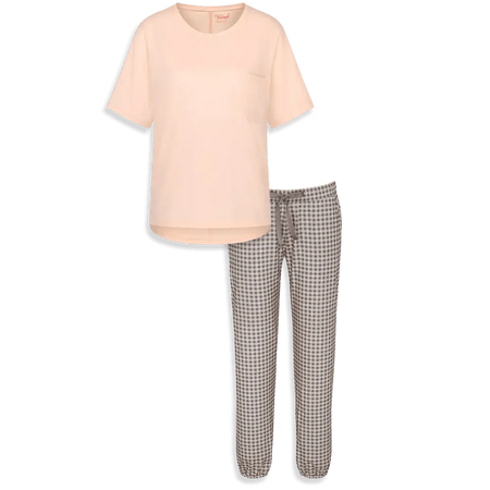 Triumph Pigiama Estivo da Donna Mix e Match 10214847+10215196 Pesca S54 - Passarelli Biancheria