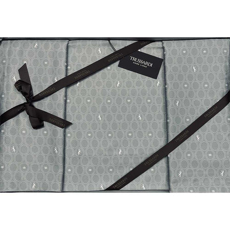 Trussardi Home Completo Lenzuola Matrimoniale Royal Grayhound S220 - Passarelli Biancheria