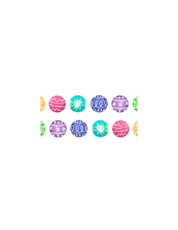 DUDECOR WALLSTICKER PALLINE MULTICOLORE 65X20 CM