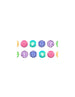 DUDECOR WALLSTICKER PALLINE MULTICOLORE 65X20 CM
