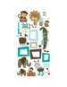 AMBIANCE LIVESET 50 STICKER ANIMALI SAVANA MULTICOLOR