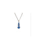 Collana Con Pendente Cristalli Di Swarovski Blu