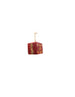 DECORAZIONE ALBERO PACCHETTO REGALO GLITTER ROSSO ORO 6X6 CM CONFEZIONE 6 PZ