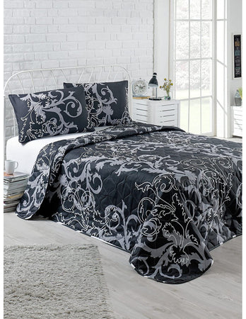 Eponj Home Copriletto Trapuntato Mare Black 200x250 cm