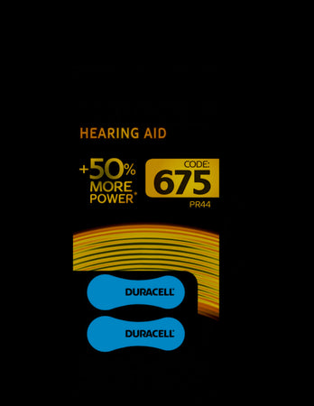 Duracell batteria per apparecchi acustici 1.45 Volt Code 675 PR44 Blu