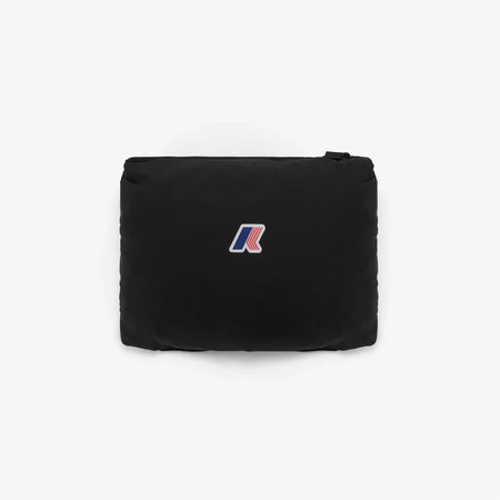 K-WAY felpa uomo Fleece da Viaggio Ripiegabile Unisex Nero Grigio Jourdain travel K2122YW BLACK