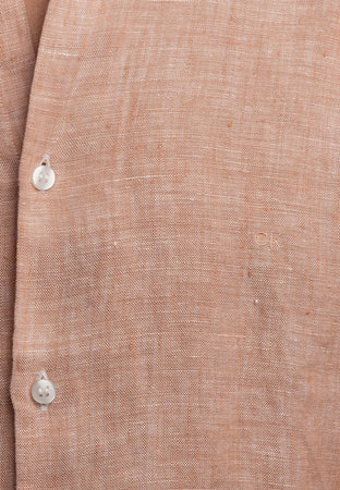 calvin klein Camicie LINEN SOLID SLIM SHIRT da uomo