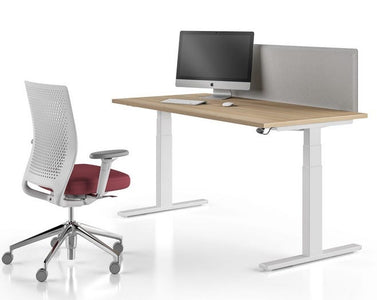 Scrivania regolabile elettricamente in altezza con display cm. 120/140/160x80x66/126h