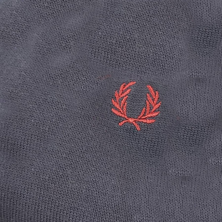 Fred Perry Maglione Uomo Girocollo Cotone Tinta Unita Logo Ricamato Polsini a Coste Pullover Maniche Lunghe