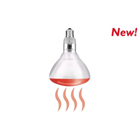 LAMPADA A RAGGI INFRAROSSI RISCALDANTE 2000K E27 R150 - ElettroWatt.eu