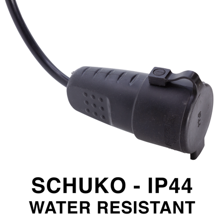 PROLUNGA ADATTATORE 10 METRI CON SPINA CEE E PRESA STANDARD TEDESCO - CAVO 3G1.5 - IP44