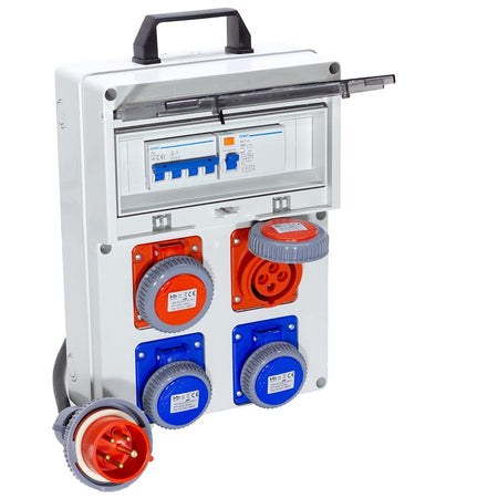QUADRO TERMOP. 4 PRESE- 2X 2P+T 16A 230V IP67+2X 3P+T 16A 400V IP67