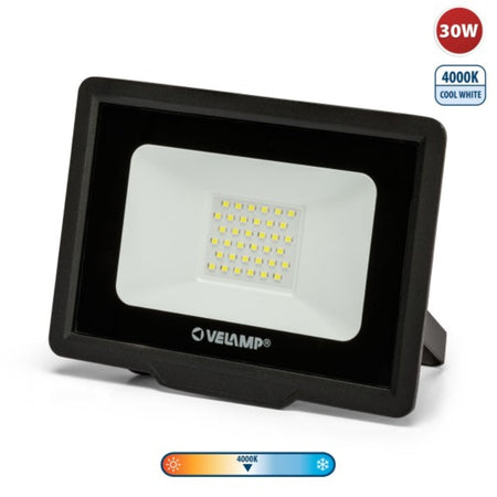 proiettore LED SMD 30W IP65, nero 4000K - ElettroWatt.eu