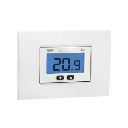 VE267100–KEO-B LCD TERMOSTATO INCASSO BATTERIA - ElettroWatt.eu