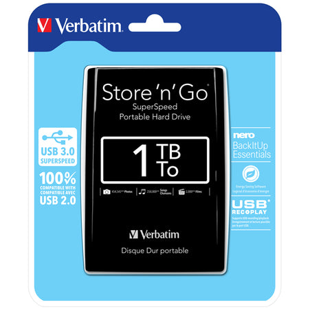 Hard Disk Store 'N' Go Usb 3.0 Portatile 1Tb Colore Nero