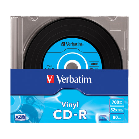 Scatola 10 Cd-R Datalifeplus Data Vinyl Slim 1X-52X 700 Mb Azo Colour
