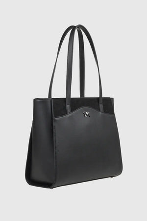 VERDE FASHION | Borsa a spalla dettaglio camoscio
