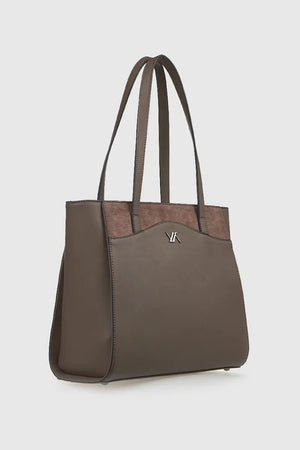 VERDE FASHION | Borsa a spalla dettaglio camoscio