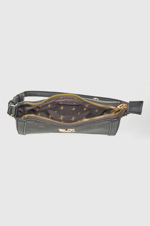 VERDE FASHION | Borsa a tracolla con stampa logo